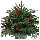 Albero di Natale Pinetto con pigne e bacche 75 cm PE PVC s5