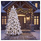 Albero di Natale Crystal floccato 270 cm PE PVC s2