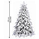 Albero di Natale Crystal floccato 270 cm PE PVC s3