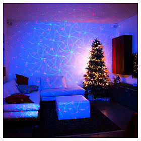 Projecteur laser Noël: Projecteur laser points mouvement rouge vert intérieur extérieur