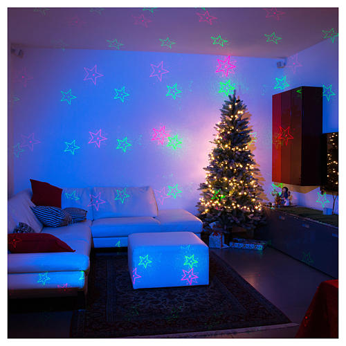 Proyector Láser Navidad 6 Efectos Navideños Rojo y Verde para Interior 1