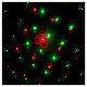 Projetor laser 4 imagens vermelho verde para interior s3