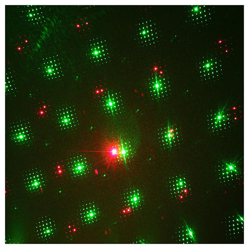 Projektor laserowy do wnętrz punkty czerwone zielone 4