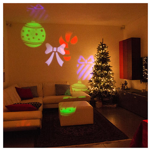 STOCK LED-Projektor mit Weihnachtsmotiv für innen und außen 4