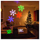 STOCK LED-Projektor Schneeflocke mehrfarbig für innen und außen s2