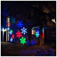 STOCK Christmas projector led snow flakes coloured internal and external use s6