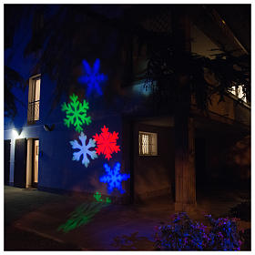 Proyectores Láser de Navidad: Proyector LED Copos de Nieve Coloreados Interior y Exterior