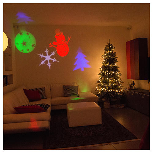 Christmas projector led winter theme internal and external use 5
