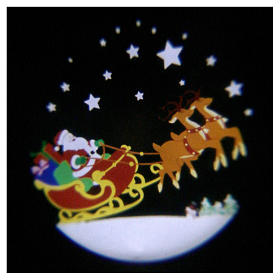 Projecteur laser Noël: Projecteur Led traîneau avec musique pour extérieur