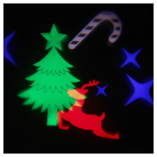 Projektor für Weihnachten mit mehrfarbigen LEDs, Innenbereich 4