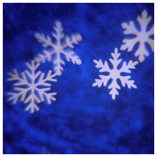 STOCK LED Floodlight snowflakes white/blue OUTDOOR 3