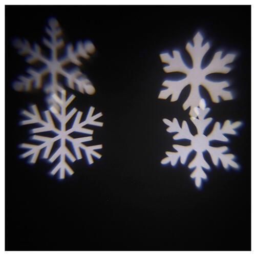 STOCK LED Floodlight snowflakes white/blue OUTDOOR 6