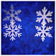STOCK LED Floodlight snowflakes white/blue OUTDOOR s5