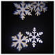 STOCK Projecteur LED flocons de neige blanc/bleu EXTÉRIEUR s9