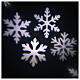 STOCK Proiettore LED fiocchi di neve bianchi movimento ESTERNO s1