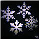 STOCK Proiettore LED fiocchi di neve bianchi movimento ESTERNO s3