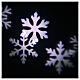 STOCK Proiettore LED fiocchi di neve bianchi movimento ESTERNO s5