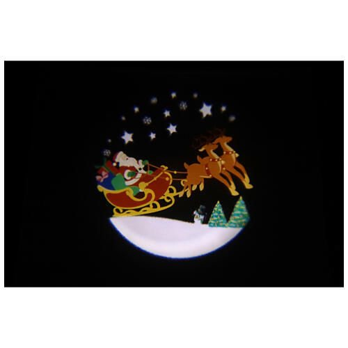 STOCK Projector LED Father Christmas sleigh music OUTDOOR 1
