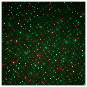 LED-Projektor mit sich bewegenden Punkten rot/ grün, Außenbereich