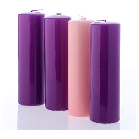 Adviento: Kit Velas lúcidas para el Adviento 20x6 cm Adviento: Kit Velas lúcidas para el Adviento 20x6 cm