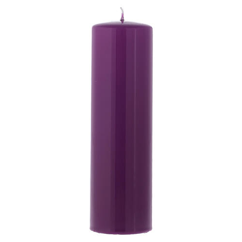 Advent candles 8x2 inc, 3 purple 1 rose 2