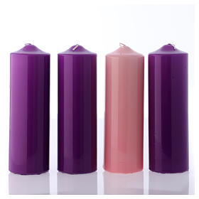 Adviento: Kit 4 Velas para el Adviento 24x8 cm Adviento: Kit 4 Velas para el Adviento 24x8 cm