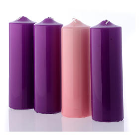 Adviento: Kit 4 Velas para el Adviento 24x8 cm Adviento: Kit 4 Velas para el Adviento 24x8 cm