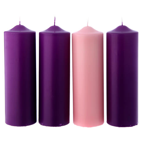 Advent candles set 4 pieces 24x8 cm 1