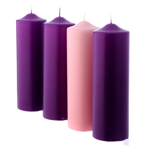 Advent candles set 4 pieces 24x8 cm 2