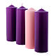 Advent candles set 4 pieces 24x8 cm s2