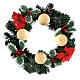 Advent wreath complete set shiny candle 15x8 cm s5
