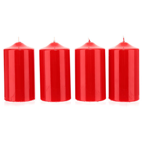 Advent wreath complete set shiny candle 15x8 cm 6