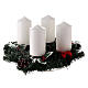 Advent set with wreath and shiny candles 15x8 cm s1