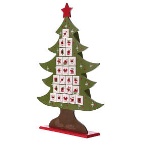 Calendario de Adviento Madera Forma Árvore de Navidad | venta online en
