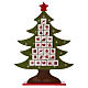 Calendário do Advento em madeira em forma de árvore de Natal s1
