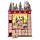Advent calendar in wood 45 cm with landscape and LED lights s5