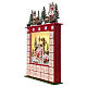 45 cm Advent Calendar in Wood with Christmas Scene LED lights s3