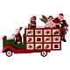Truck-shaped Advent calendar in wood 31 cm s1