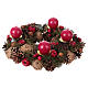 Advent wreath kit with wreath, candles and candle supports s1