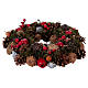 Advent wreath with apples and berries diam. 34 cm s1
