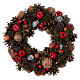 Advent wreath with apples and berries diam. 34 cm s3