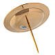 Support bougie en laiton doré brillant pour couronne de l'Avent 7 cm s3
