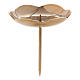 Lotus flower candle holder with spike for Advent, 8 cm s1