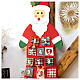 Calendario dell'Avvento Babbo Natale in stoffa 120 cm s2