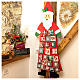Santa Claus Advent Calendar in fabric 120 cm s1