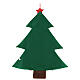 Christmas tree calendar in cloth 70 cm s5