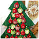 Calendario árbol de Navidad para Adviento de tela h. 90 cm s2