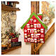 Advent Calendar in cloth in the shape of a cottage, 70 cm s1