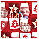 Advent Calendar in cloth in the shape of a cottage, 70 cm s3