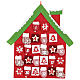 Calendário Natal em tecido casinha 70 cm s4